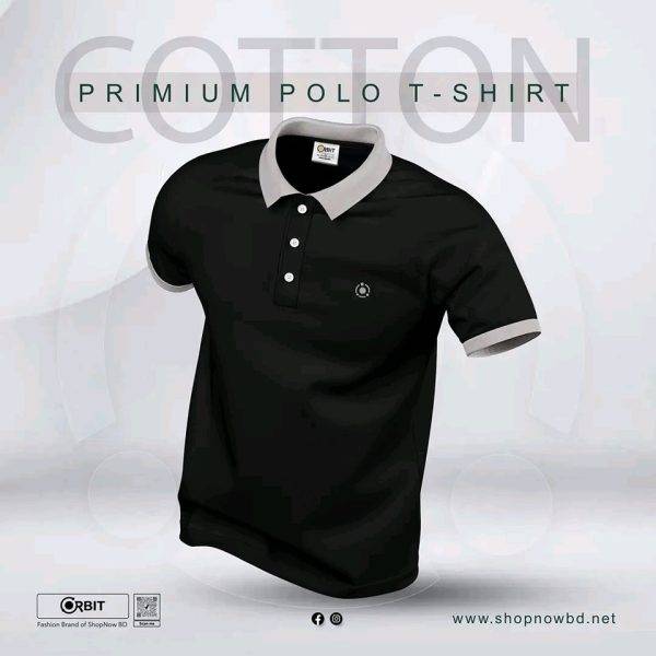 Premium Black Polo T-shirt