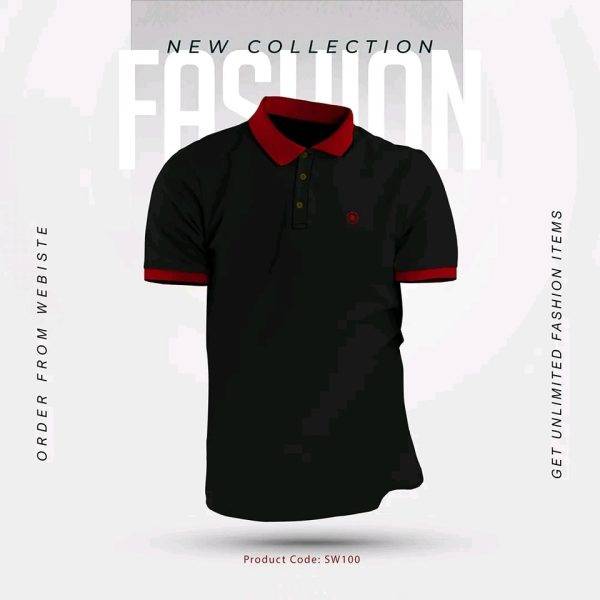 Premium Black Polo T-shirt