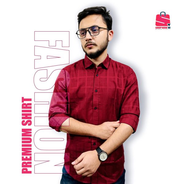 Premium stylish Merun Shirt