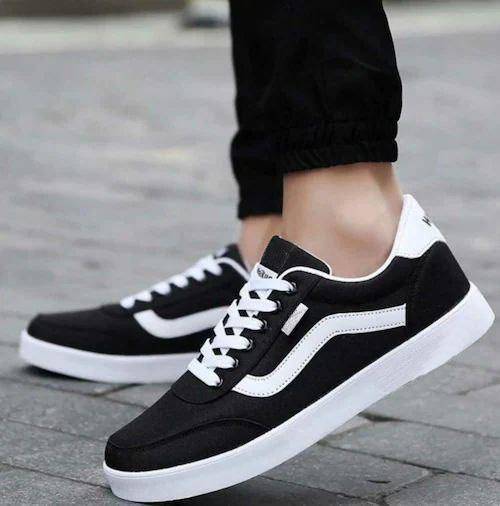 Premium & Fashionable Black Fabric Sneaker SN116