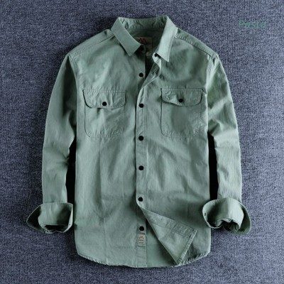 Men's Oxford Cotton Double Pocket Shirt 6195
