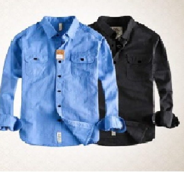 Men's Oxford Cotton Double Pocket Shirt 6245 (Combo)
