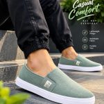 AERO FLEX slip on ash finelook design rubber sool sneakers for men
