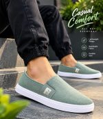 AERO FLEX slip on ash finelook design rubber sool sneakers for men