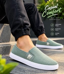 AERO FLEX slip on ash finelook design rubber sool sneakers for men