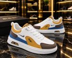 BANGUARD (brown) white sool new jordan sneakers lace free premium shoes for men. - Image 4