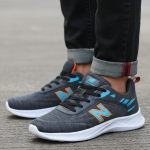 New balance sneakers (grey) colour high quality rubber sool and knit fabrics.