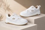 Red tape cream colour bond street lace up sneakers for men. - Image 4