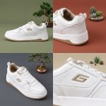 Red tape cream colour bond street lace up sneakers for men. - Image 2